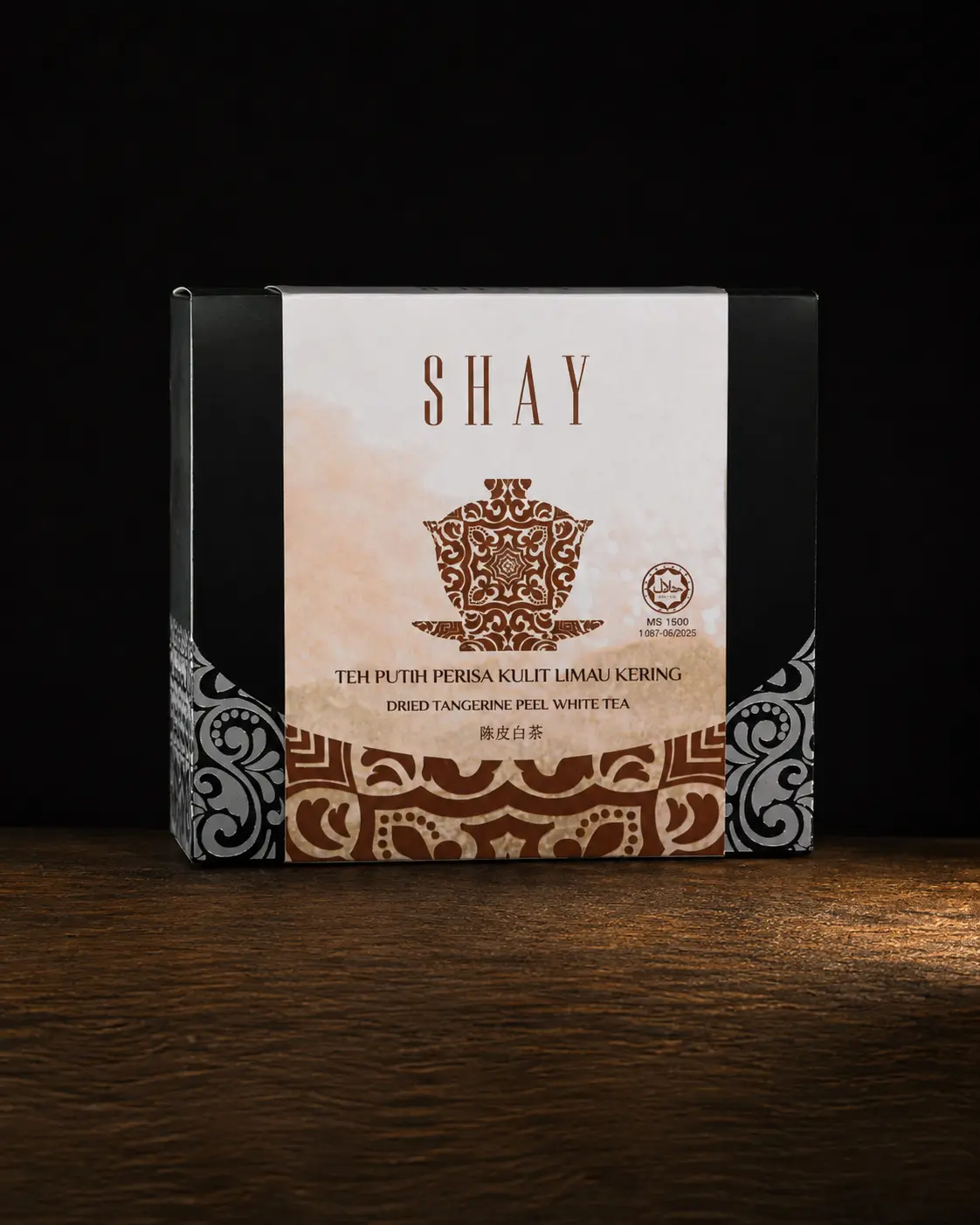 Dried tangerine peel white tea — box