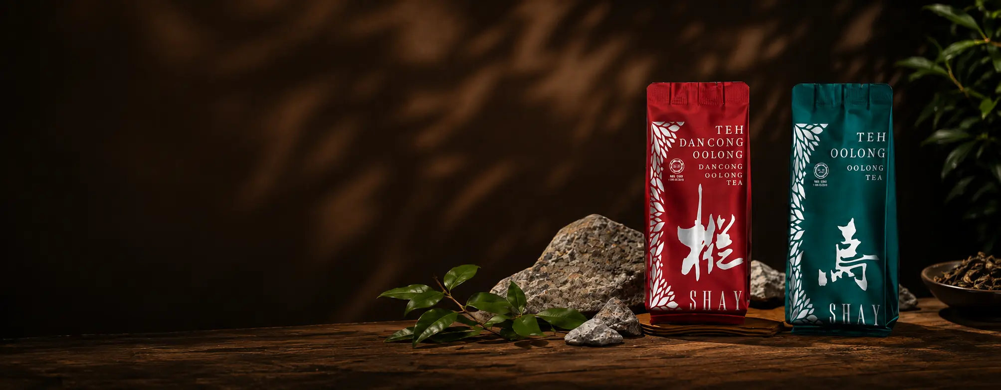 SHAY Dan Cong and Oolong tea pouches