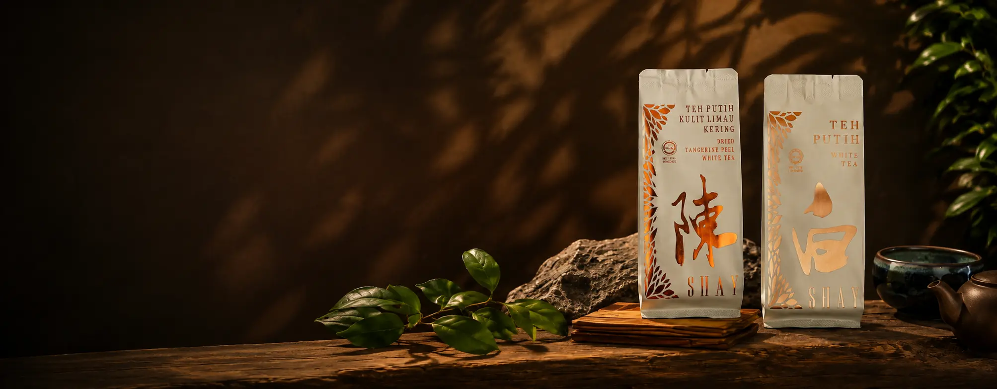 SHAY Teh Putih white tea pouches